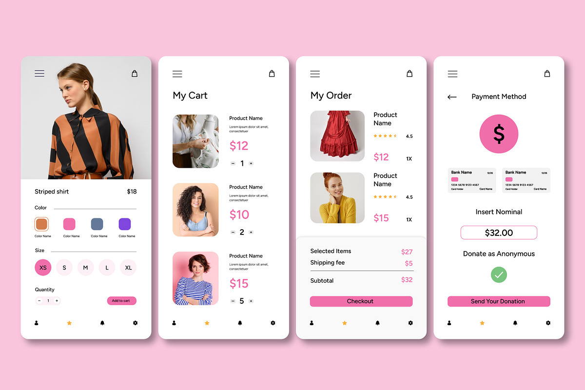 Product Mobile App UI Layout, an UI Kit Template by CreativeShaper (Photo 2 of 2)