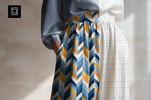 Satin Maxi Skirt Editable Mockup PSD, a Bottom Mockup by 1001 mockups