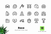Race Outline Icons, an Outline Icon by Zeer Graphic (Thumbnail 2 of 2)