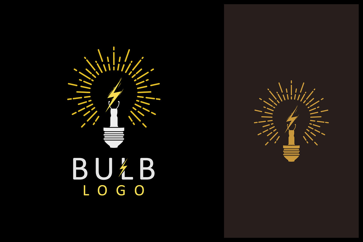 Light Bulb Logo With Electric Icon, a Branding & Logo Template by Atlantis X Nurman Arbai (Photo 1 of 2)