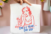 Shell Yeah, She Did! Sassy Swimsuit, an Illustration by Libby Wishes (Thumbnail 5 of 5)
