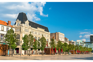 Historic buildings in clermont containing clermont, clermont-ferrand, and, an Architecture Photo by Leonid Andronov