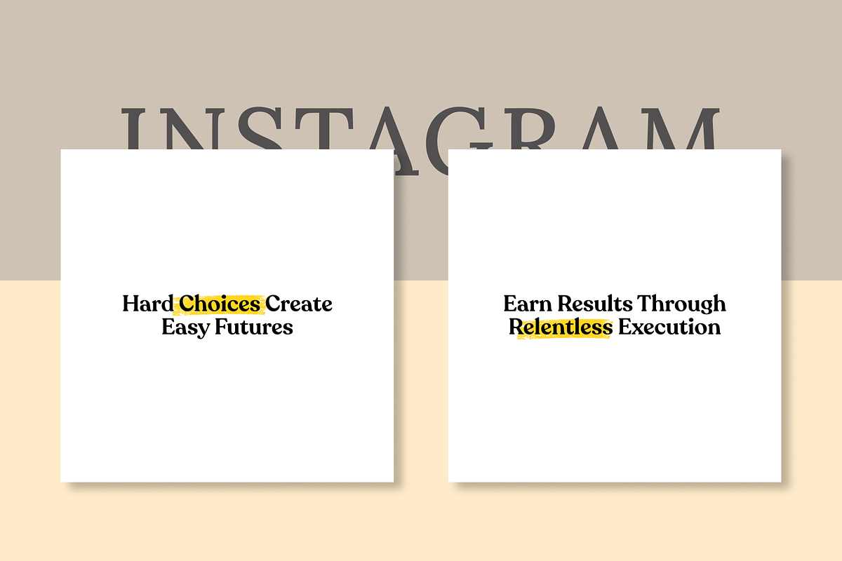 POSITIVE 50 INSTAGRAM POST TEMPLATE, a Social Media Template by RB Boutique (Photo 8 of 10)