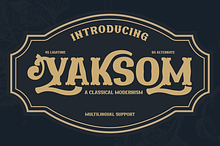 YAKSOM | Serif Classic Modernism