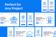 Cloud Computing Icons, an Outline Icon by Brickclay (Thumbnail 2 of 7)
