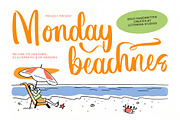 Monday Beachnes Bold Handwritten, a Script Font by Letterena Studios Script (Thumbnail 1 of 20)