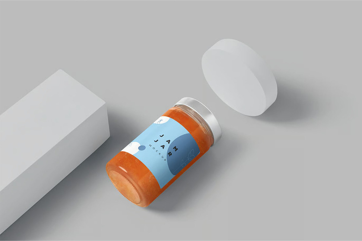6 Jam Jar Mockups, a Product Mockup by megostudi0 (Photo 6 of 8)