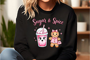 Sugar & Spice T Shirt Christmas Png, an Illustration by DreamCafeArt (Thumbnail 3 of 6)