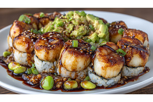 Elegant white dish showcasing, a Food & Drink Photo by ZinetroN