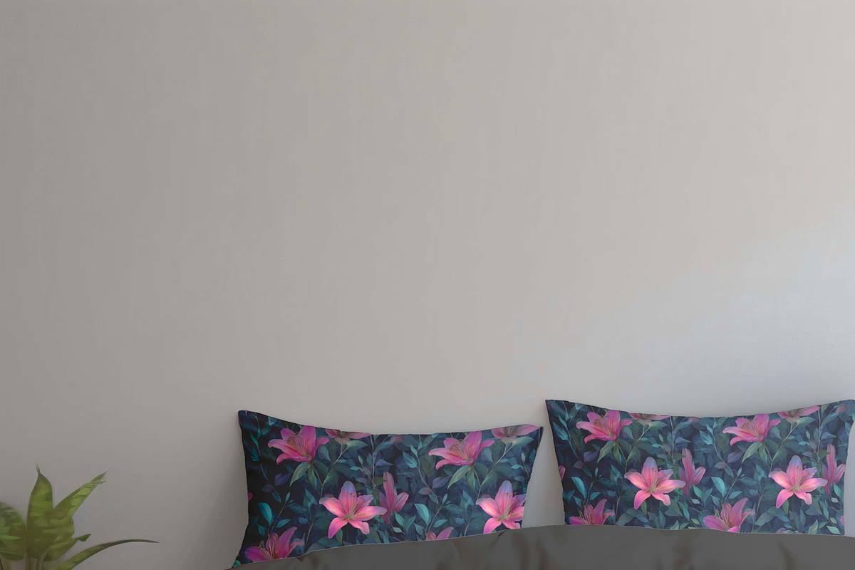 PINK LILY Seamless Pattern, a Pattern Graphic by AYAKA Studio Co. (Photo 4 of 6)