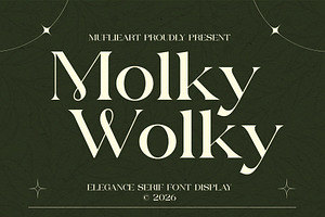 Molky Wolky – Elegant Display Serif