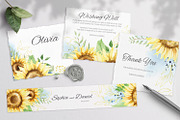 SALE. Sunflower Wedding Suite, an Invitation Template by Nebbia (Thumbnail 4 of 6)