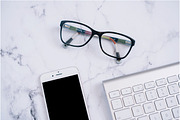 Marble Tech Mockup Bundle, a Social Media Template by Brand Strategy Co. (Thumbnail 7 of 8)