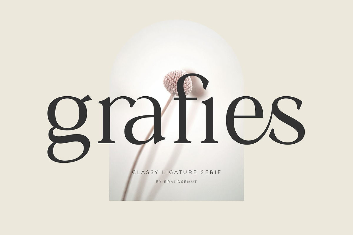 Grafies | Classy Ligature Serif, a Serif Font by BrandSemut (Photo 1 of 10)