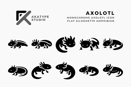 Axolotl Icon Vector, an Icon by Akatype Studio