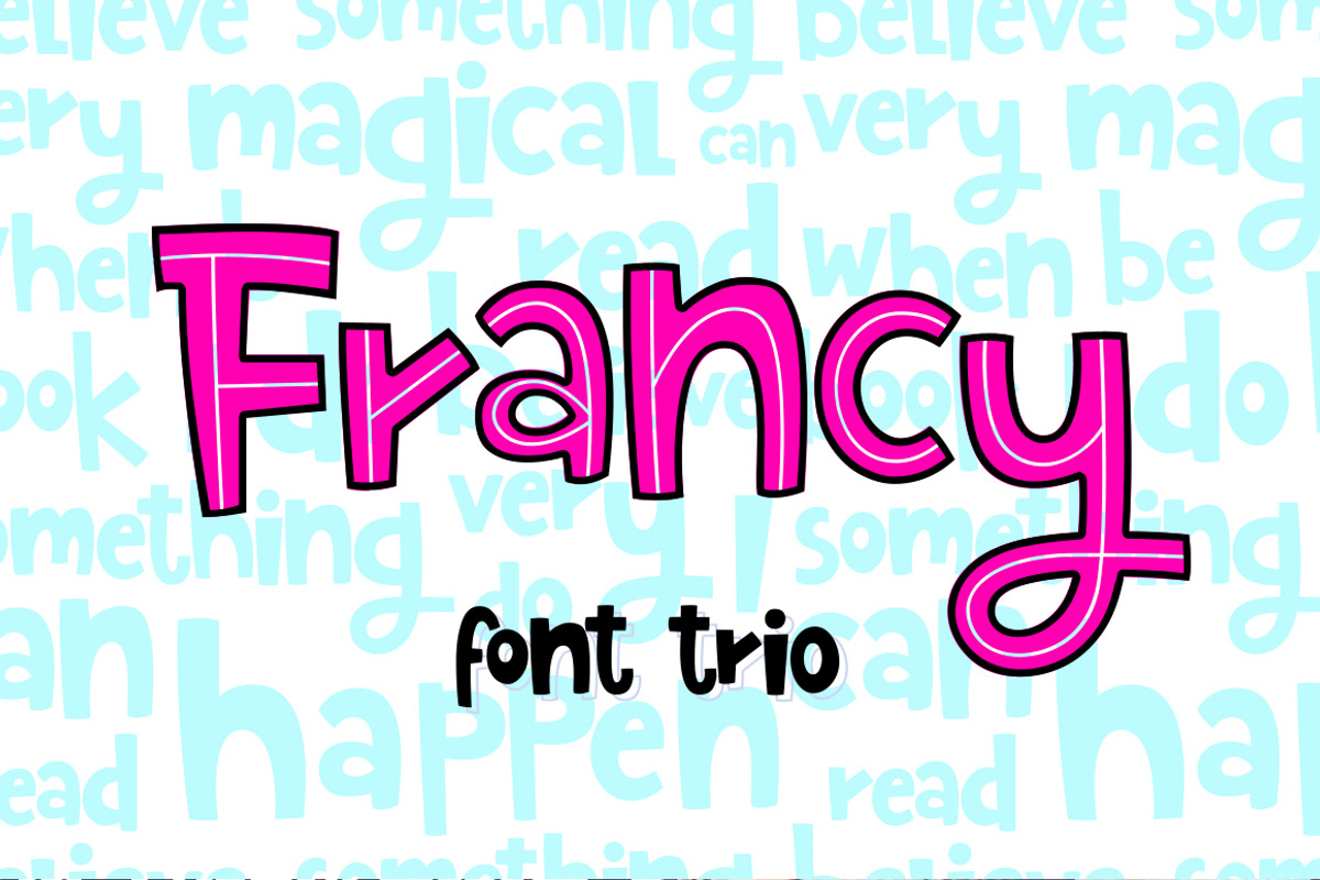 Francy Typeface - Creative Font Trio