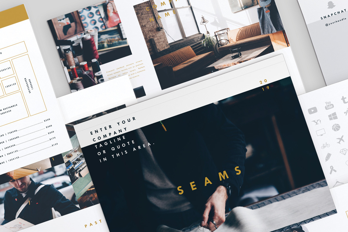Blog Media Kit + Sponsorship | 9 Pgs, a Resume Template by Blogger Kit Co. (Photo 1 of 5)