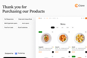 Crave: Food Website Uikit for Figma, an UI Kit Template by Fluttertop (Thumbnail 7 of 8)
