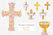 Easter christian cross clipart, an Object Graphic by CreativeByLu (Thumbnail 1 of 4)
