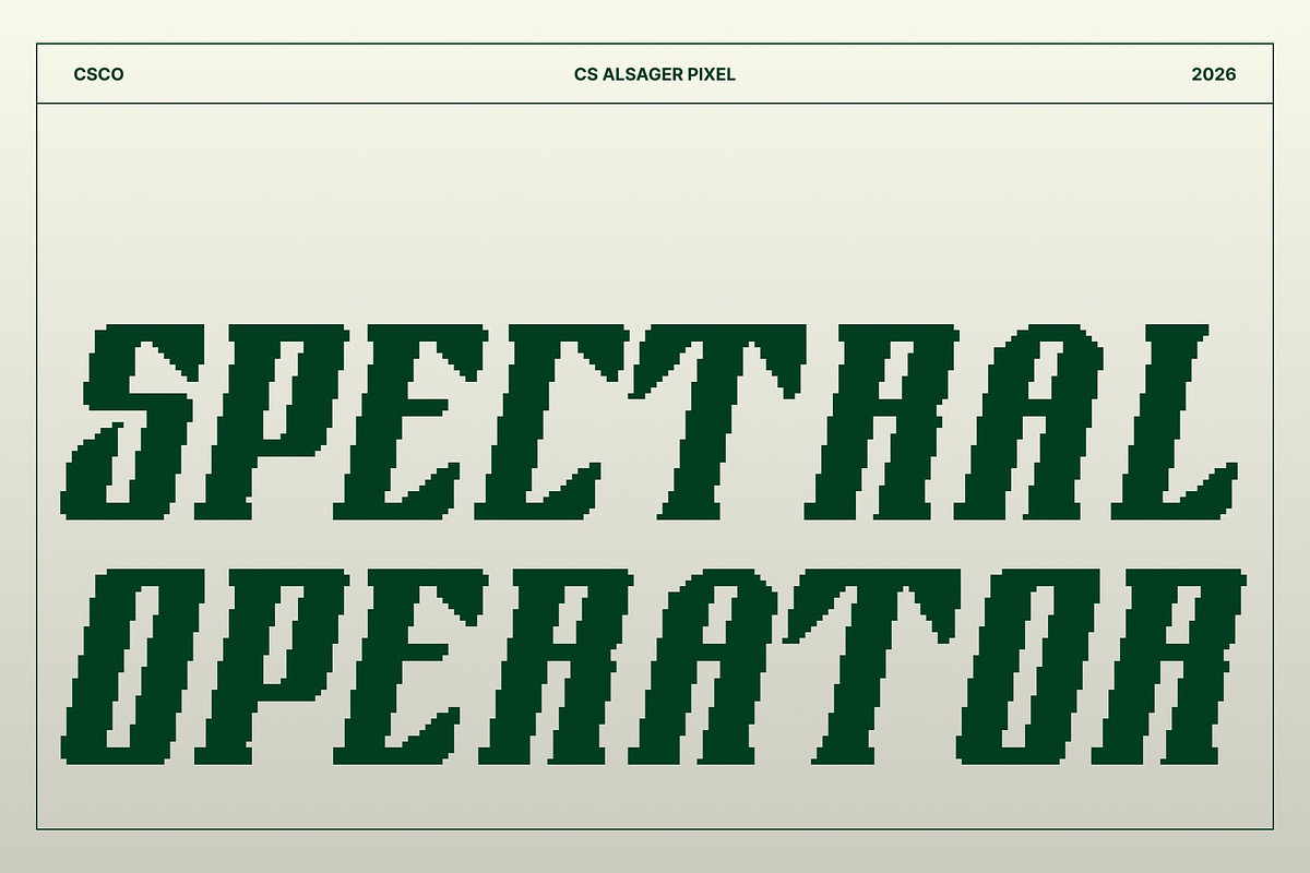 CS Alsager Pixel, a Serif Font by Craft Supply Co. (Photo 2 of 8)