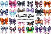 Halloween Coquette Bow Clipart, an Illustration by Daily.Designs (Thumbnail 1 of 5)