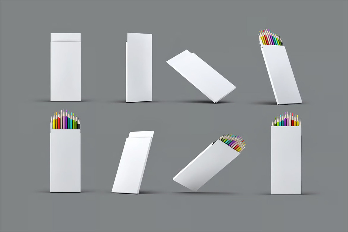 Colored Pencils Pack Mock-Up, a Pens & Pencil Mockup by DesignRushMarket (Photo 2 of 7)