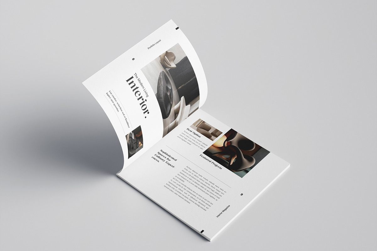 Square Interior Design Magazine, a Magazine Template by Spark_Creative (Photo 6 of 16)