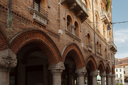 Romantic medieval towns of Italy, Old charming streets of Treviso, an Architecture Photo by Bepslabor