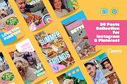 Instagram & Pinterest Summer Bundle, a Social Media Template by PaolaroiDesign (Thumbnail 8 of 8)