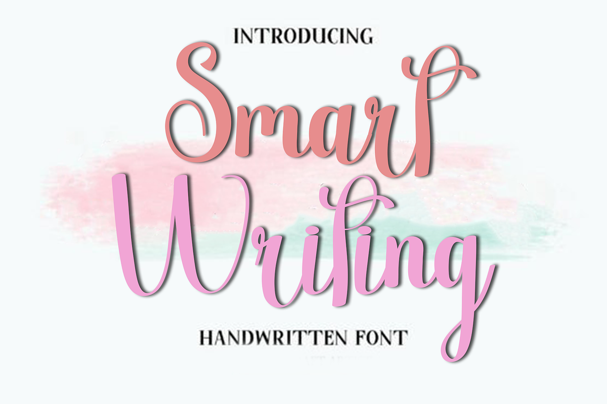 Smart Writing, a Handwritten Font by InermediaSTUDIO (Photo 1 of 8)