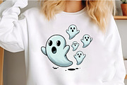 Cute Ghost PNG, an Illustration by Craft Nest (Thumbnail 2 of 6)