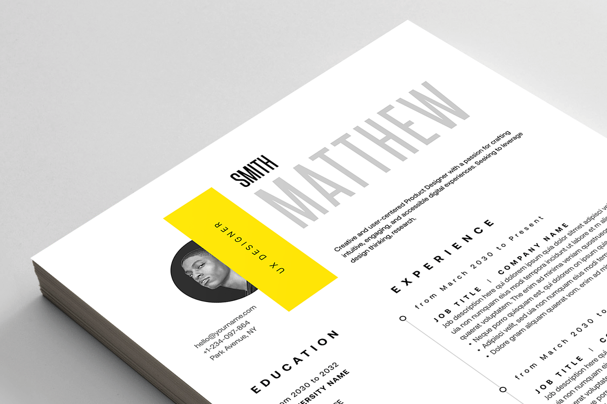 Resume/CV, a Resume Template by Reuix Studio (Photo 5 of 5)