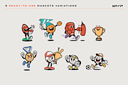 Sports Retro Mascot Creator Pack, a Sport Illustration by LEONFABRIPRO (Thumbnail 4 of 17)