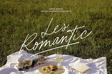 Les Romantic - Rough Handwritten, a Handwritten Font by Sarid Ezra