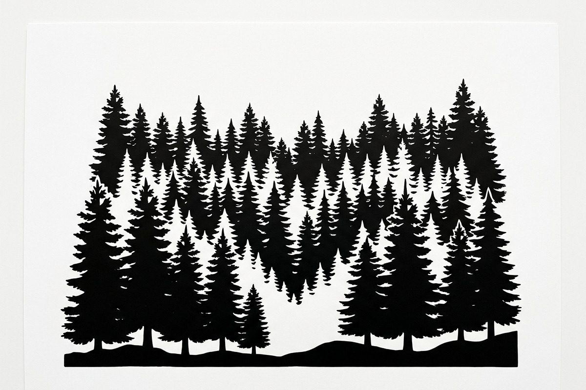 Majestic Pine Trees SVG, a Finance Illustration by Amazin_art (Photo 24 of 41)