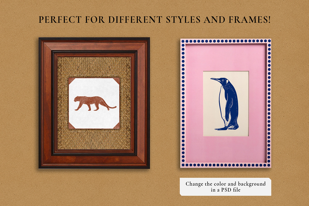 Colonial style Animals posters, an Animal Illustration by Garden in frame (Photo 3 of 11)