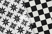 12 Black and White Tile Patterns, a Pattern Graphic by NorthWindPixels (Thumbnail 4 of 4)