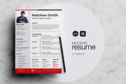 Creative Resume with Cover Letter, a Resume Template by Creatiya Type (Thumbnail 1 of 3)