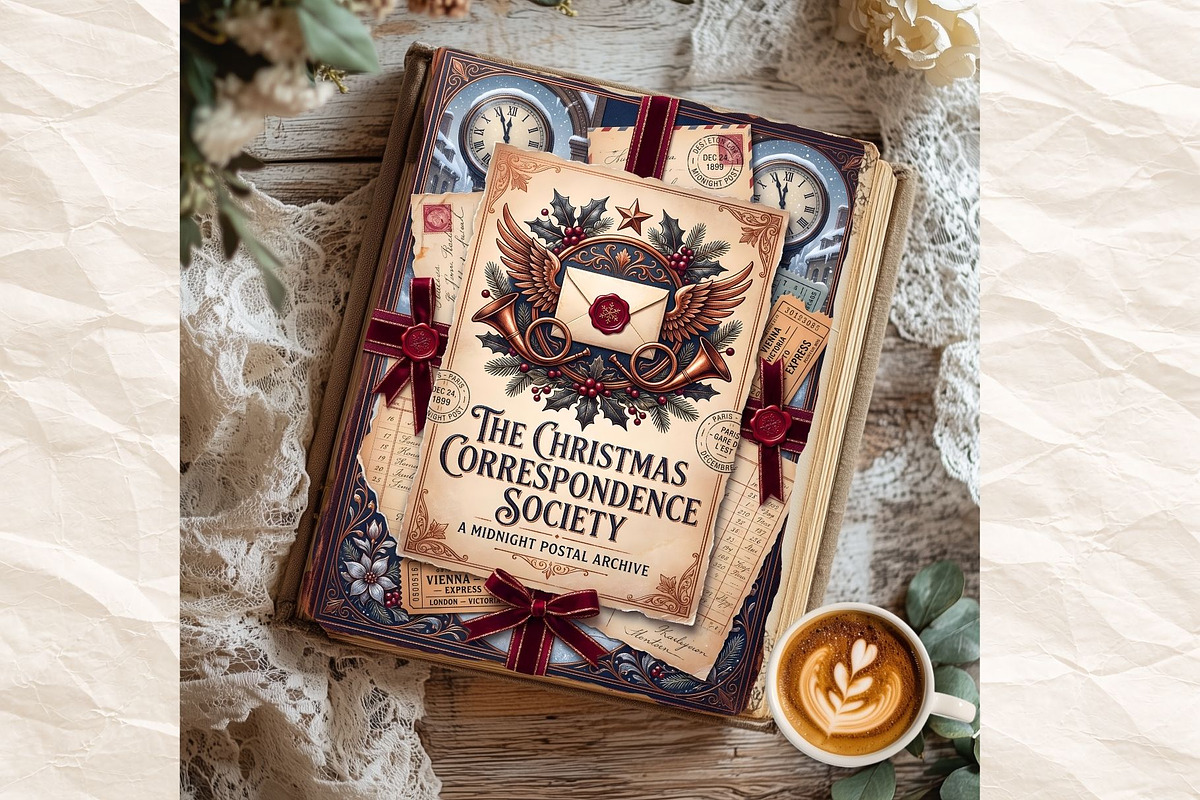 Christmas Correspondence journal kit, a Seasonal Illustration by ThatsDesignArt (Photo 3 of 20)