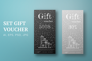Gift card silver, black. Certificate, a Card Template by Fay_Francevna