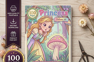 Magical Princess Coloring Book Vol46