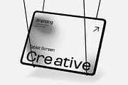 Hanging Tablet Screen Mockup, an iPad Mockup by graphypix (Thumbnail 3 of 4)
