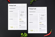 Recipe Card Design, a Stationery Template by MightyDesign (Thumbnail 1 of 8)