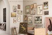 VINTAGE NURSERY PRINTS, a Background Graphic by Lana Elanor (Thumbnail 2 of 9)