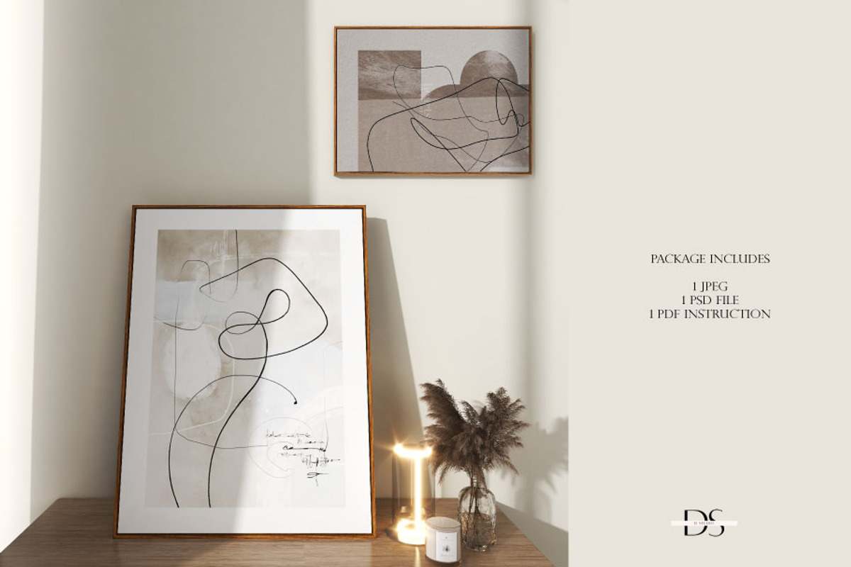 PSD frame mockup for wall art, a Print Template by DSTUDIO888 (Photo 3 of 4)