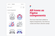 US Election Clipart, an Outline Icon by Amogh Design (Thumbnail 7 of 8)