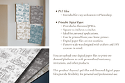 Classic Wedding Toile de Jouy Print, a Background Graphic by Hughes Studio (Thumbnail 5 of 6)