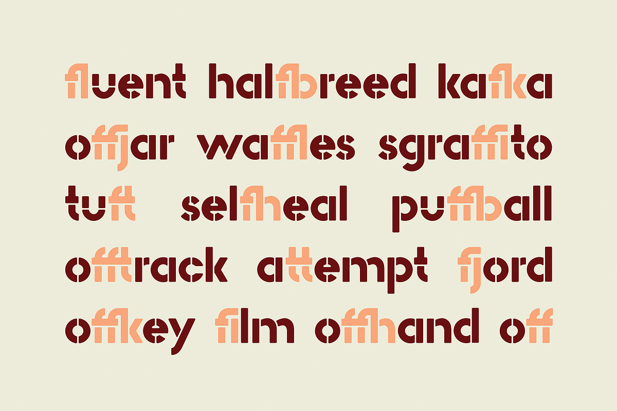 Pikolo Block Font preview 6