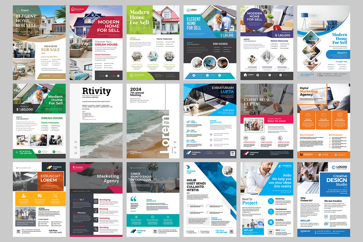 Corporate Business Flyers Bundle, a Flyer Template by evgenystudio (Photo 11 of 27)