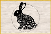 20 Floral Easter Bunny SVG Bundle, an Animal Illustration by Artivon (Thumbnail 4 of 4)